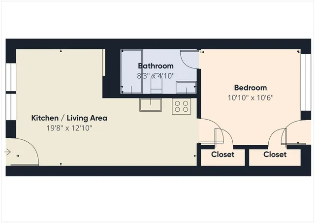 a picture of a park bench and a sign on the wall