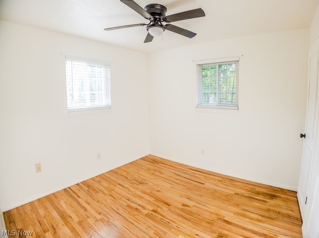 8828 Edgehill Road Mentor, OH 44060 - Photo 16 of 24 Spare room with light hardwood / wood-style flooring and ceiling fan