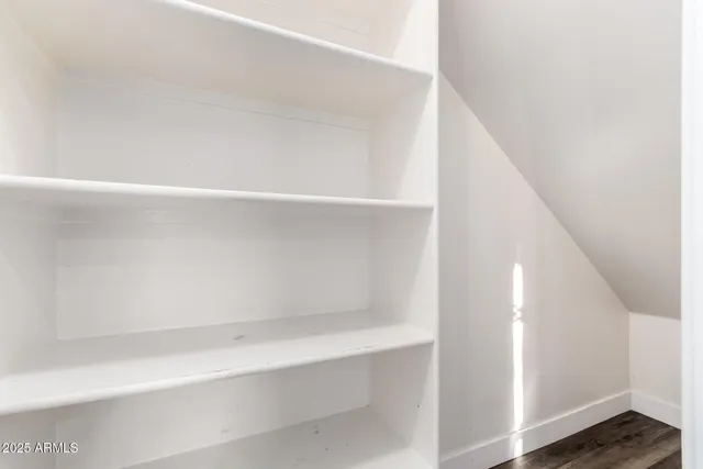 a close view of closet