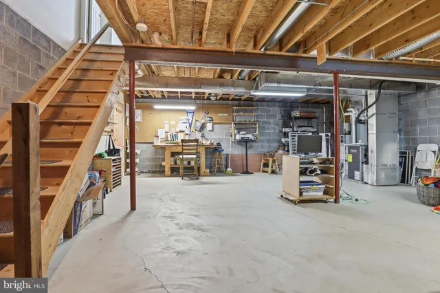 a view of storage and utility room