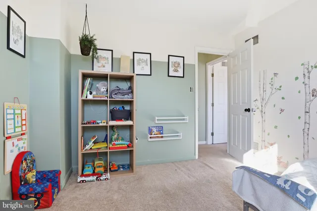 a room with toys and storage