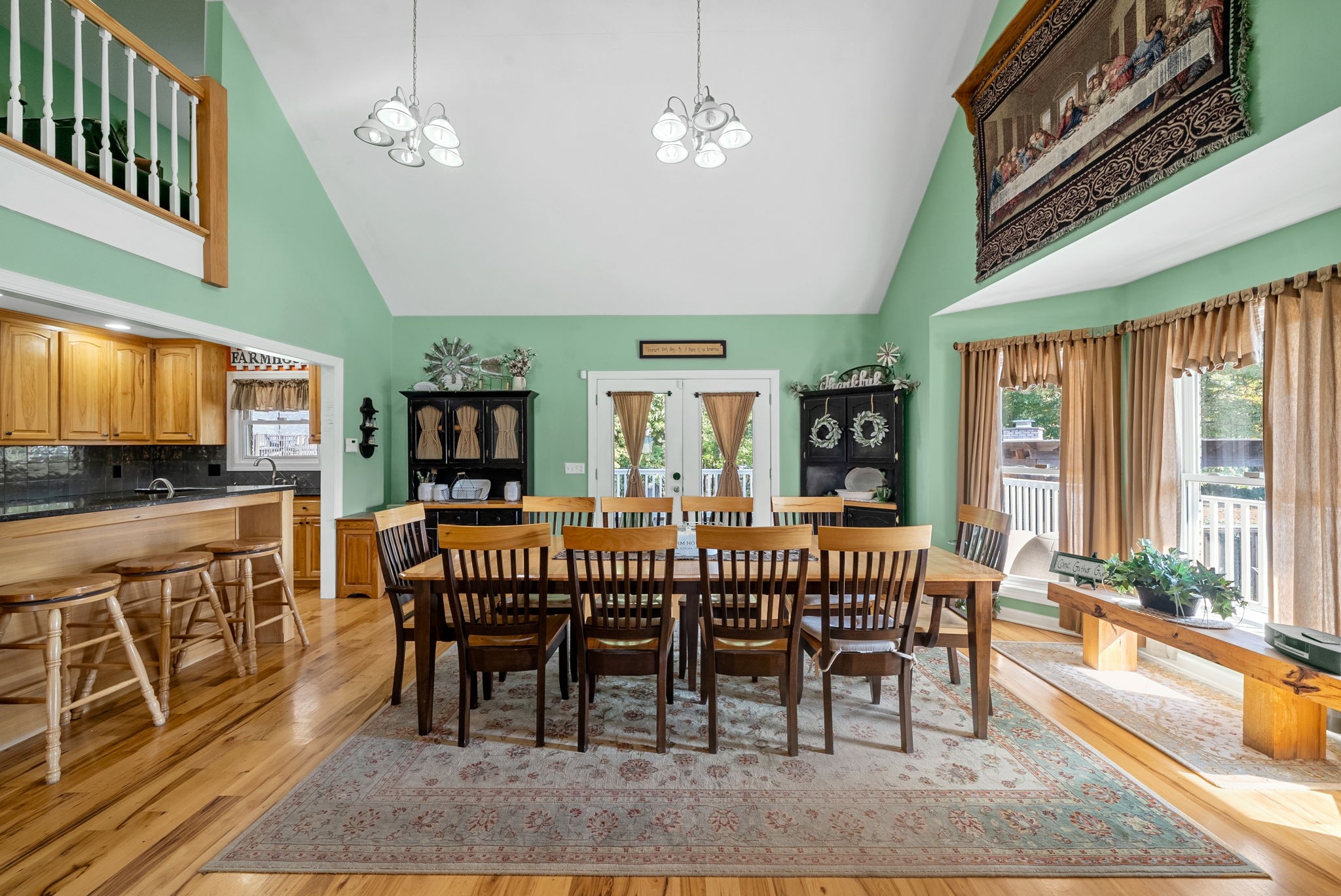 2834 Mosley Ferry Road Ashland City, TN 37015 - Photo 17 of 89 a view of a dining room with furniture window and wooden floor