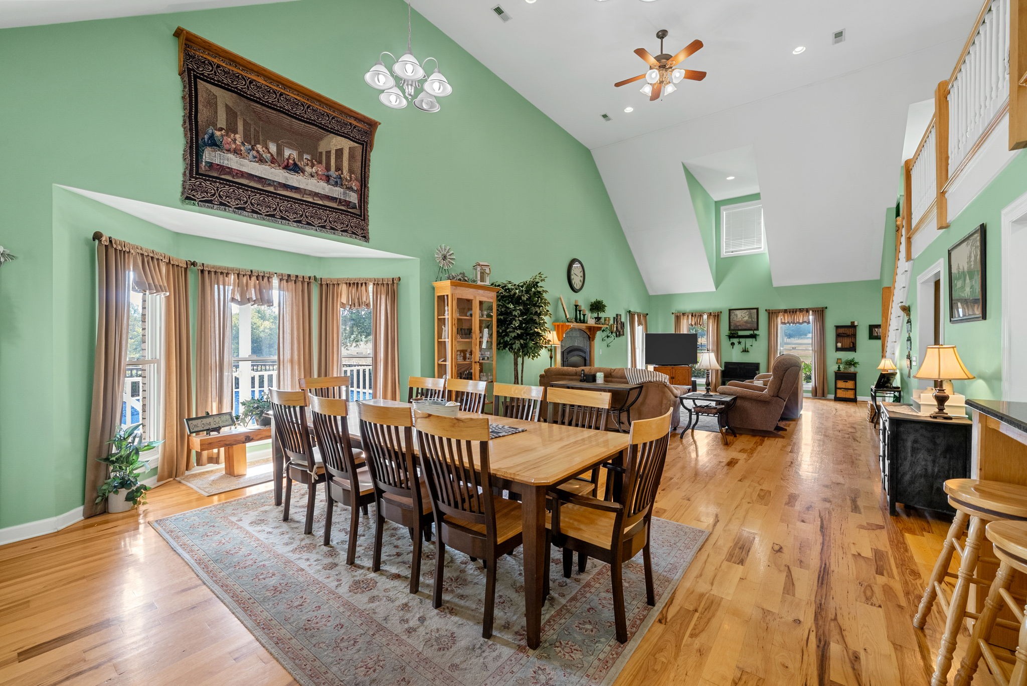 2834 Mosley Ferry Road Ashland City, TN 37015 - Photo 18 of 89 a view of a dining room with furniture window and wooden floor