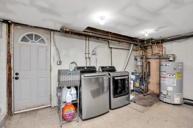 an outdoor space with seating area and outdoor seating