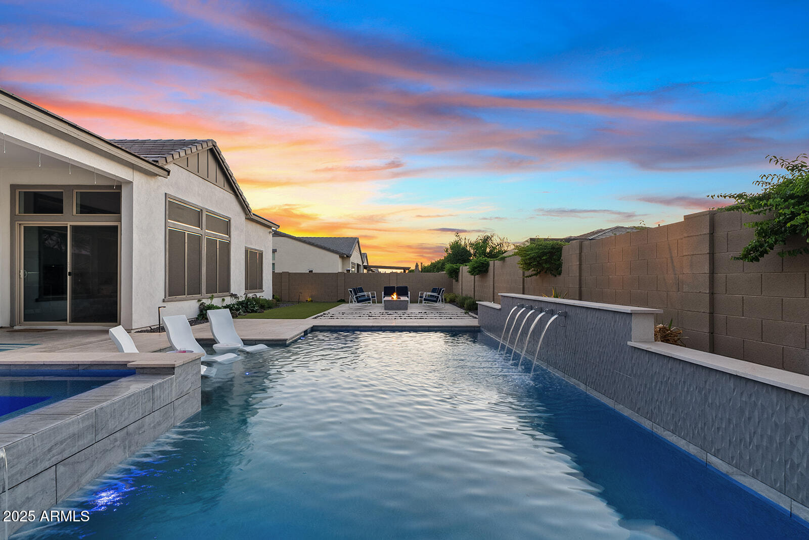 1542 East Blue Ridge Way Gilbert, AZ 85298 - Photo 44 of 51 Pool at Sunset