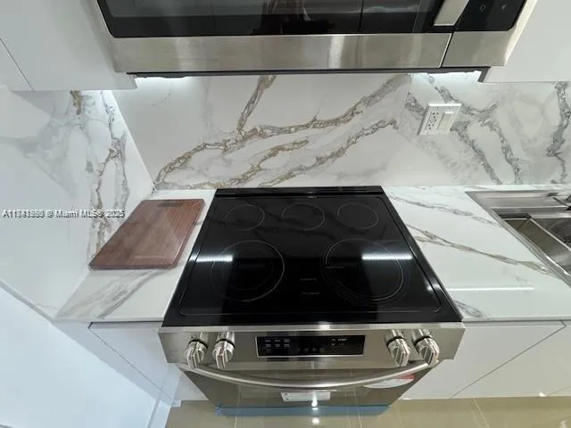 a close view of stove