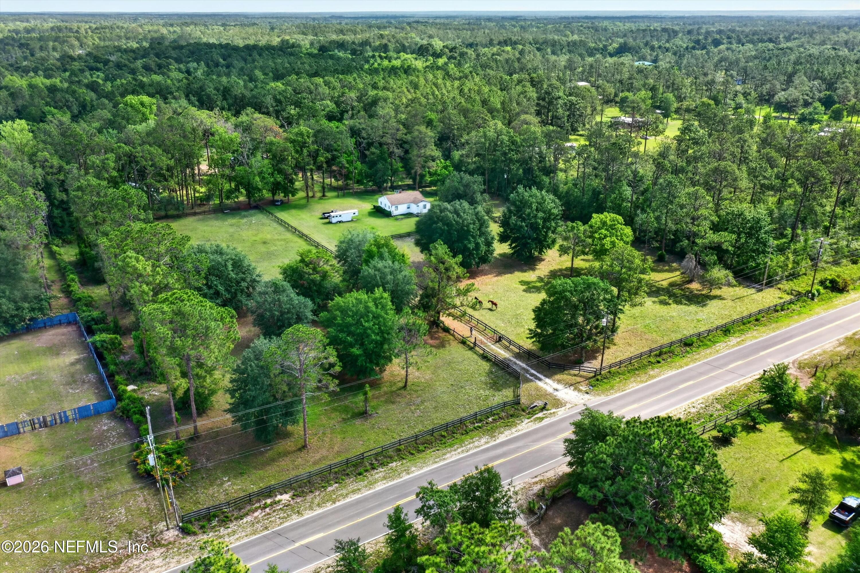 5214 Carter Spencer Road Middleburg, FL 32068 - Photo 30 of 50 an aerial view of residential house with outdoor space