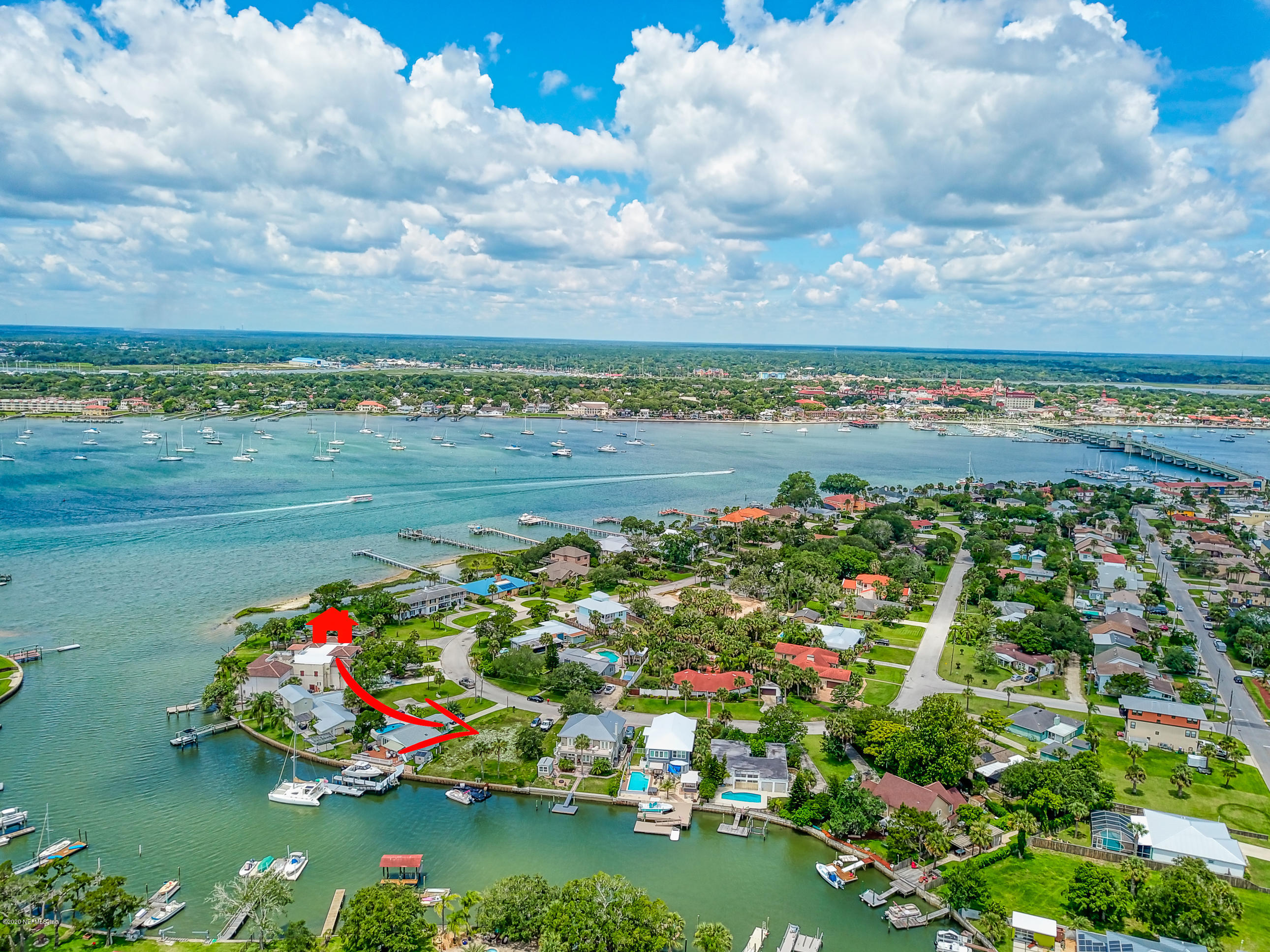 95 Dolphin Drive St. Augustine, FL 32080 - Photo 5 of 13 Aerial