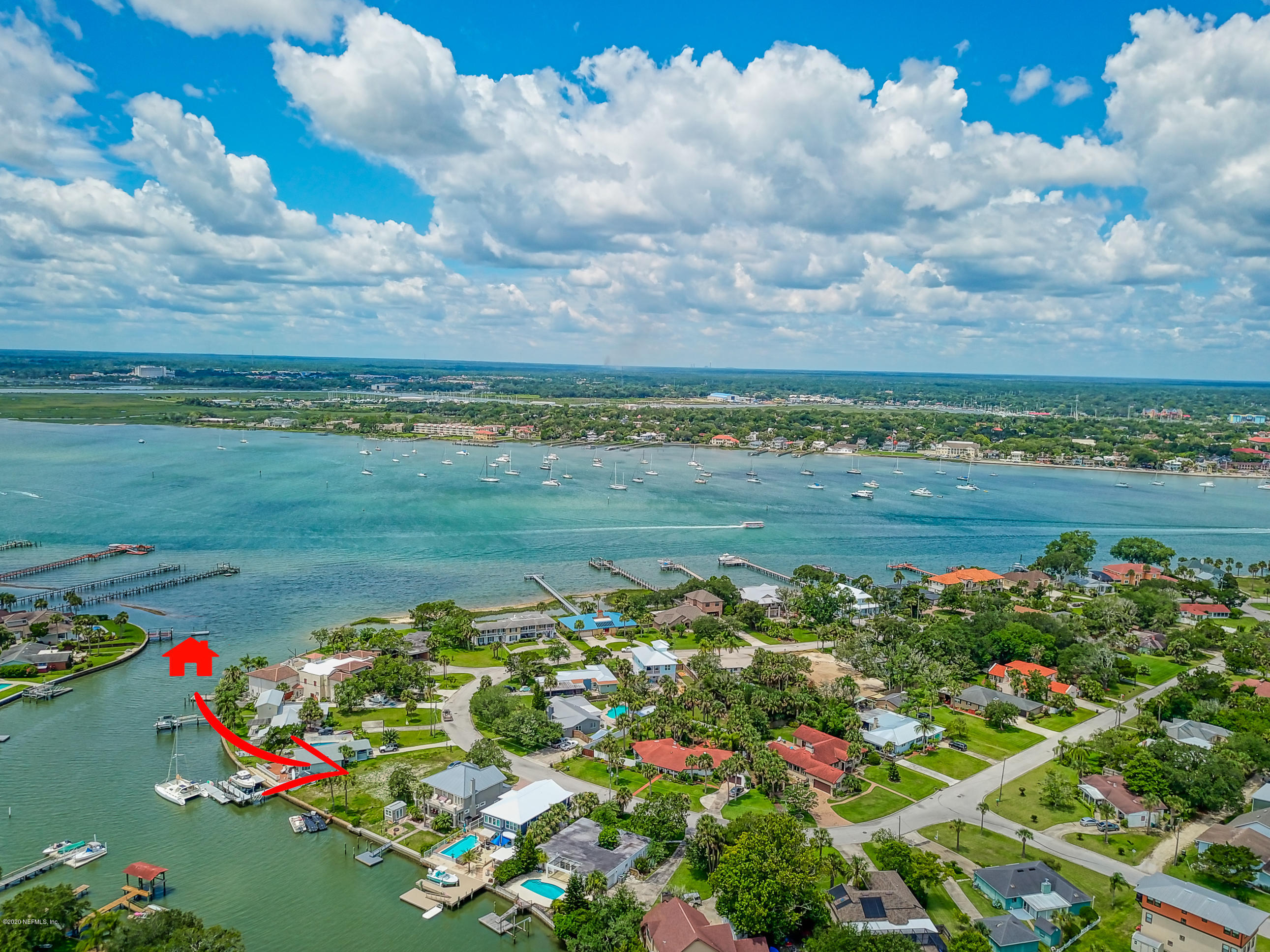 95 Dolphin Drive St. Augustine, FL 32080 - Photo 6 of 13 Aerial