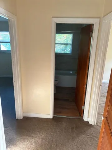 a view of an front door