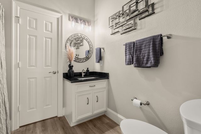 a view of a building with a outdoor space