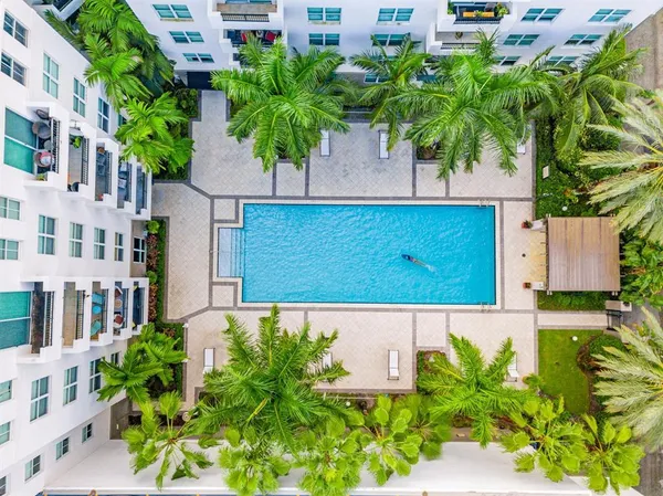 a picture of street view with a building in the background