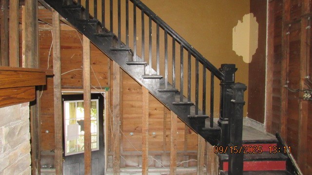 1201 Conewango Avenue Warren, PA 16365 - Photo 37 of 49 a view of staircase with wooden floor and white walls