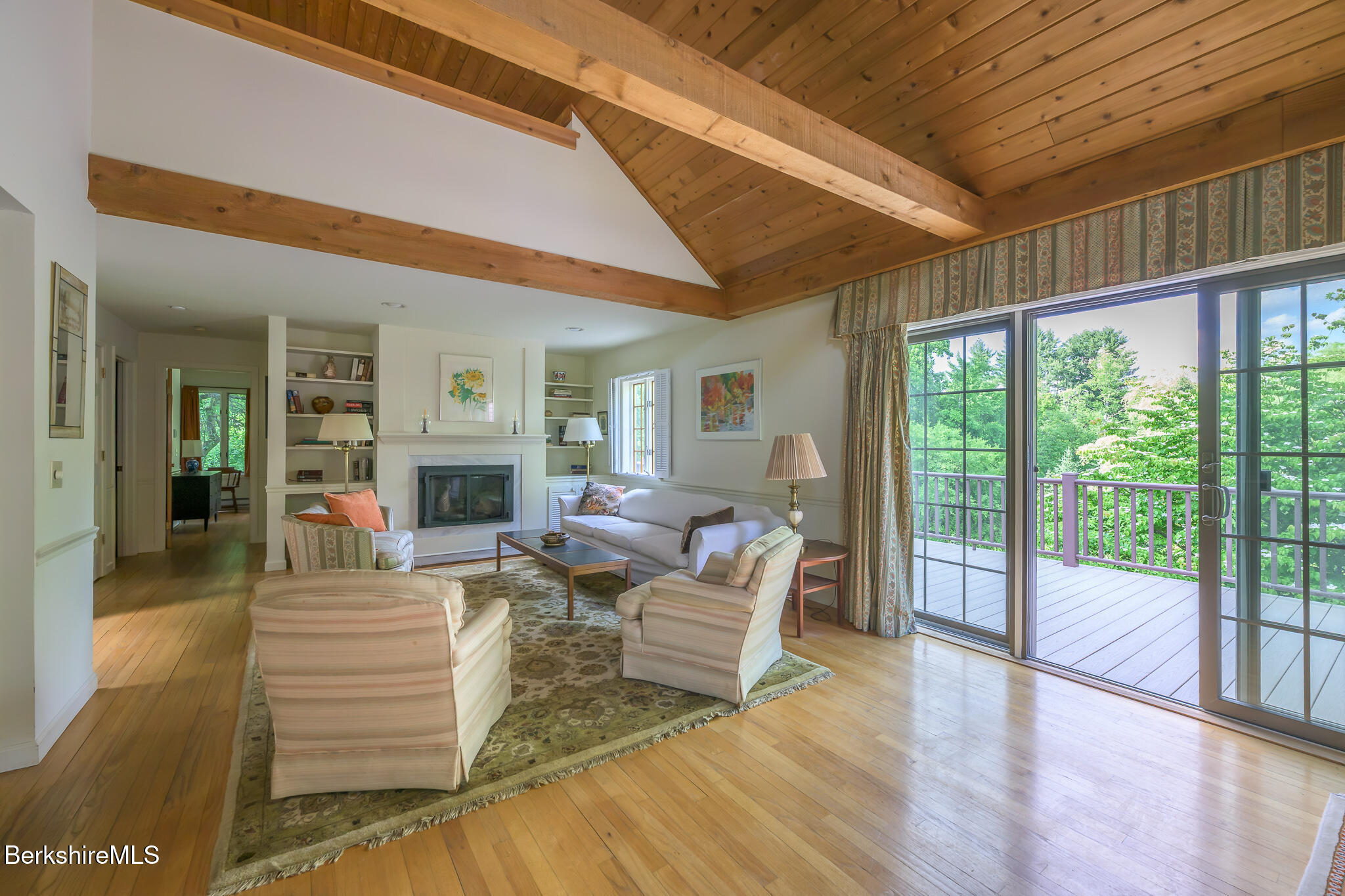 6 Manitauk Heights Stockbridge, MA 01262 - Photo 13 of 49 living room deck