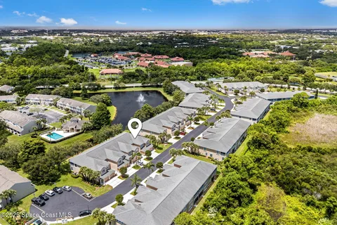 an aerial view of a city