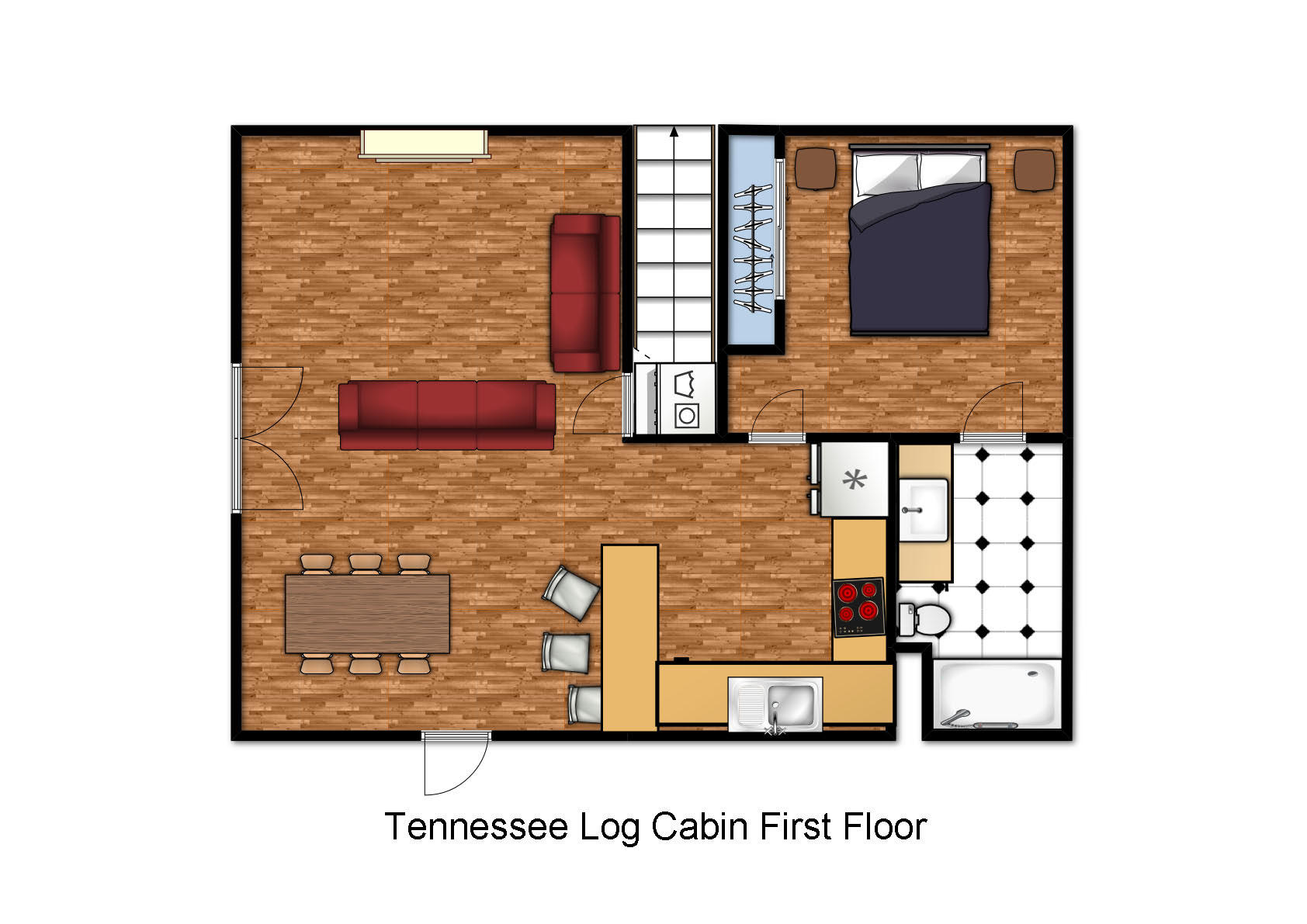 3429 Pebblestone Way Pigeon Forge, TN 37863 - Photo 16 of 17 First floor TN Log Cabin