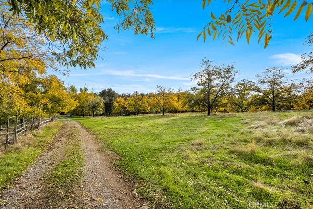a view of lake with green space