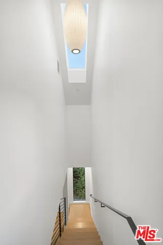 a view of a living room with furniture