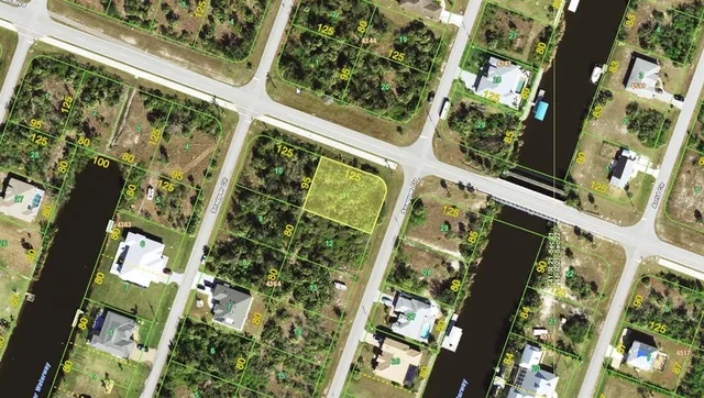 a view of street with a building in the background