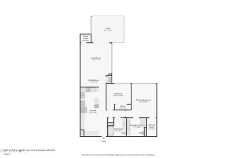 $615,000 | 7161 East Rancho Vista Drive, Unit 2002, Scottsdale, AZ 85251