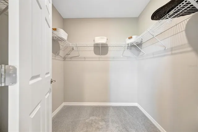 an outdoor space with seating