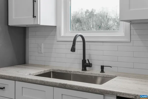 a close view of sink and tap