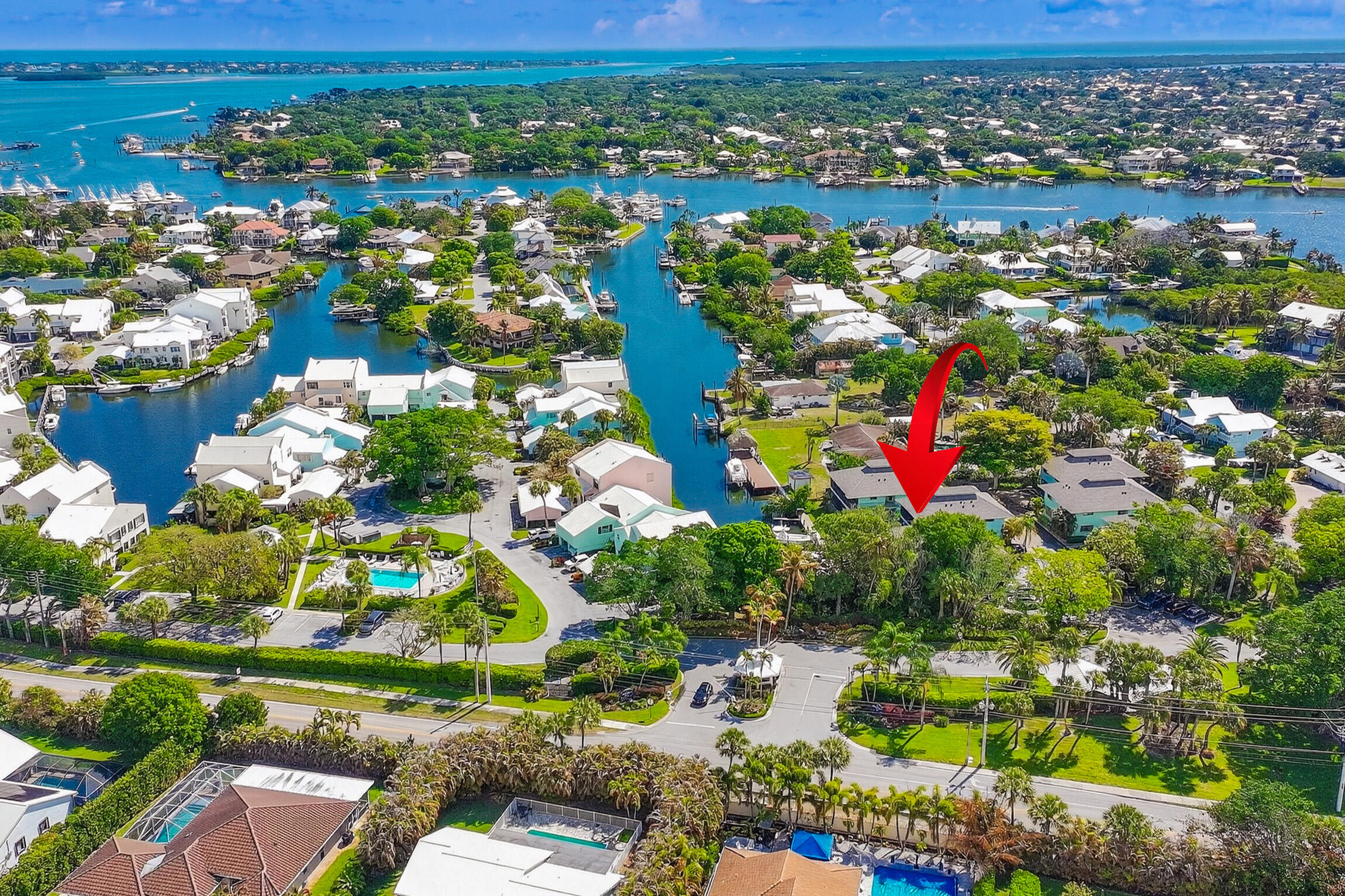 4083 Southeast Centerboard Lane, Unit 3A Stuart, FL 34997 - Photo 25 of 31 aerial3.jpg-FULL