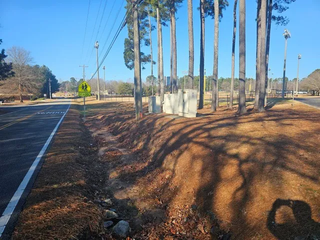a view of a city with tall buildings