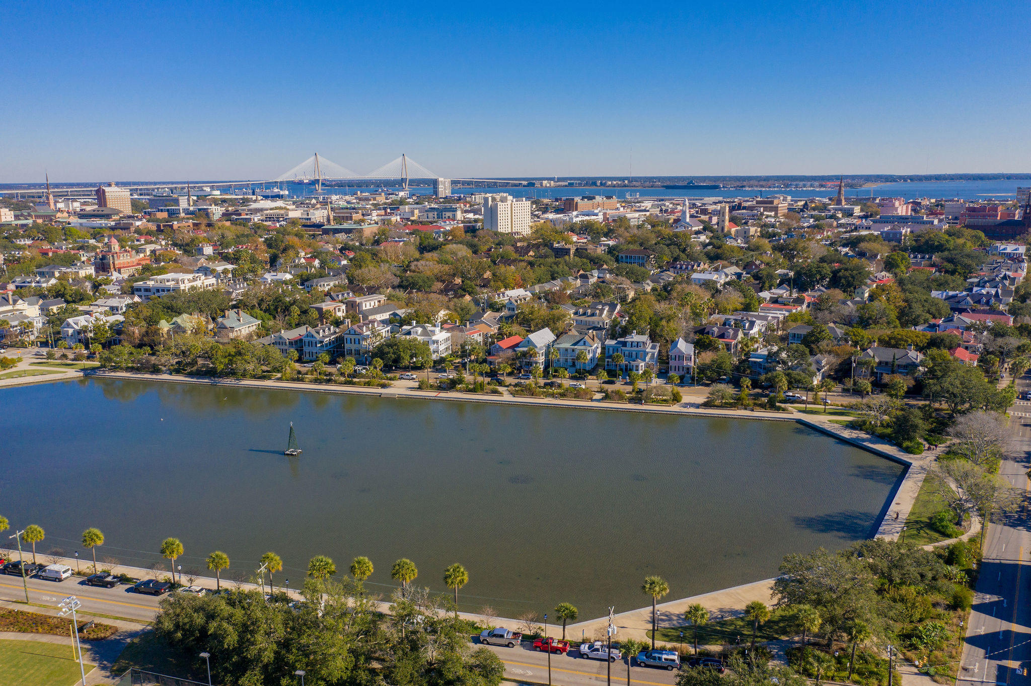34 Rutledge Avenue Charleston, SC 29401 - Photo 48 of 53 Aerial of Colonial Lake