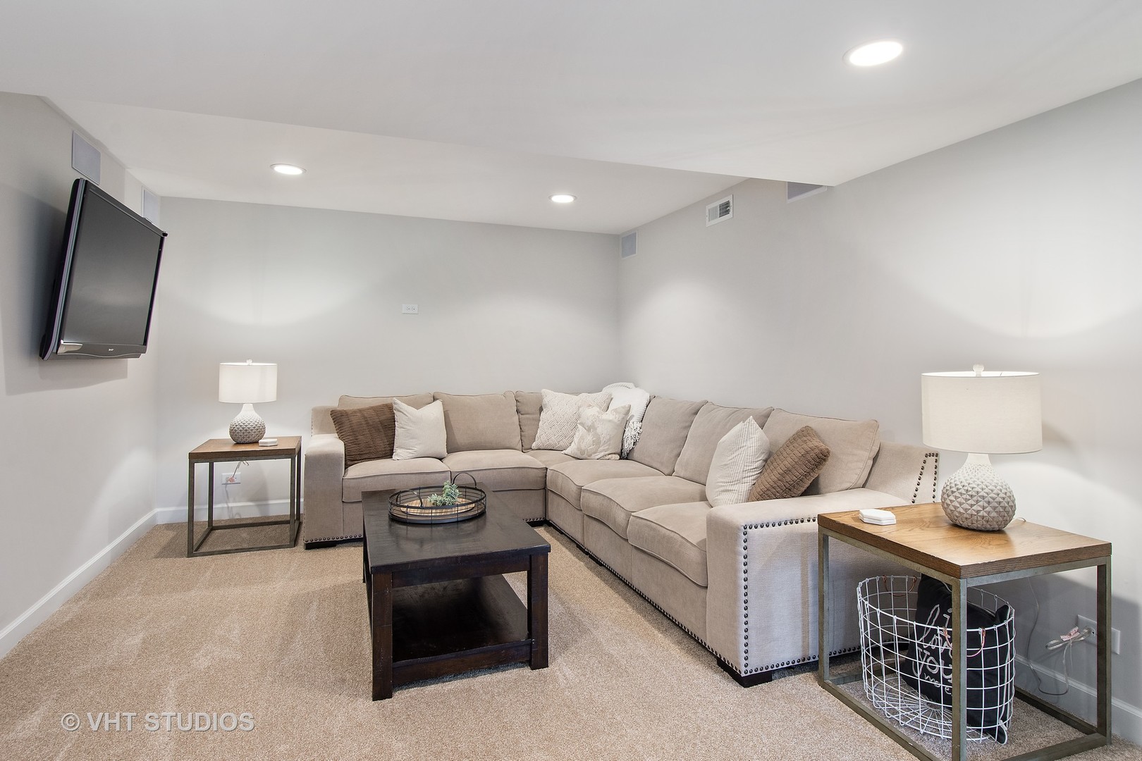 415 North Valley Road Barrington, IL 60010 - Photo 23 of 36 a living room with furniture and a flat screen tv