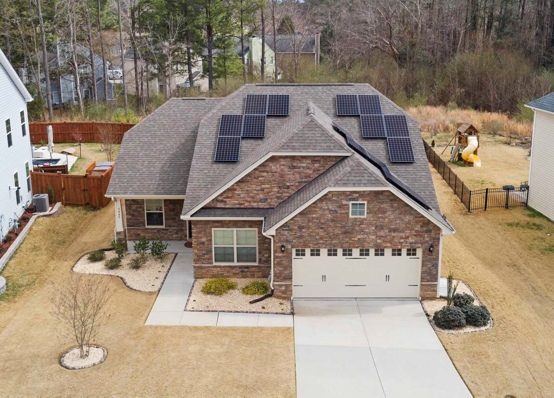 3445 South Beaver Lane Raleigh, NC 27604 - Photo 1 of 33 25 Panel system by SunPower with outstanding transferrable warranty! Ask agent for warranty details! Solar Energy