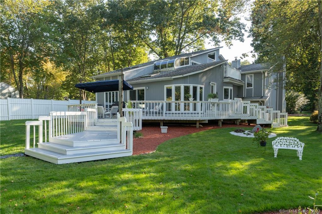 940 Durham Road Wallingford, CT 06492 - Photo 30 of 40 Rear View w/ Extensive Decking.