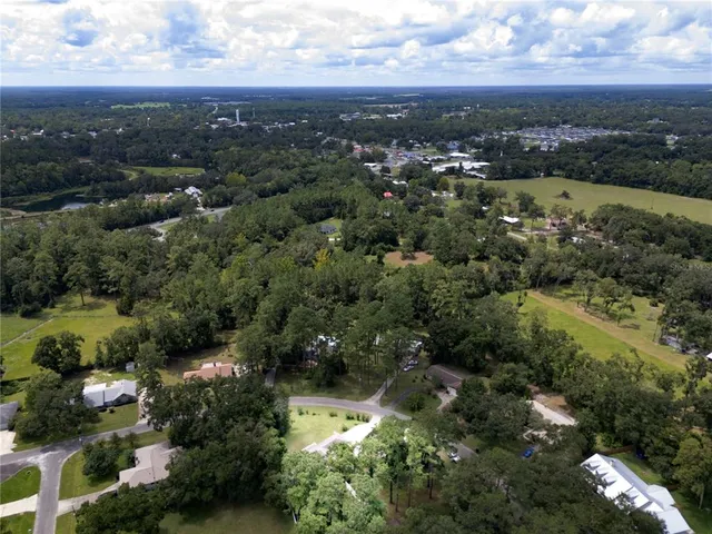 a view of a house with a yard and large tree
