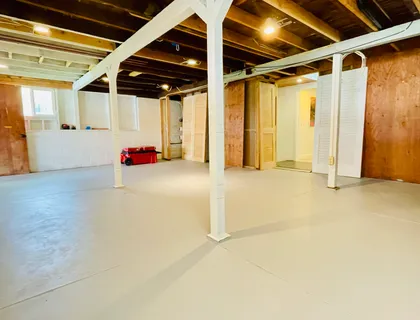 a view of parking garage