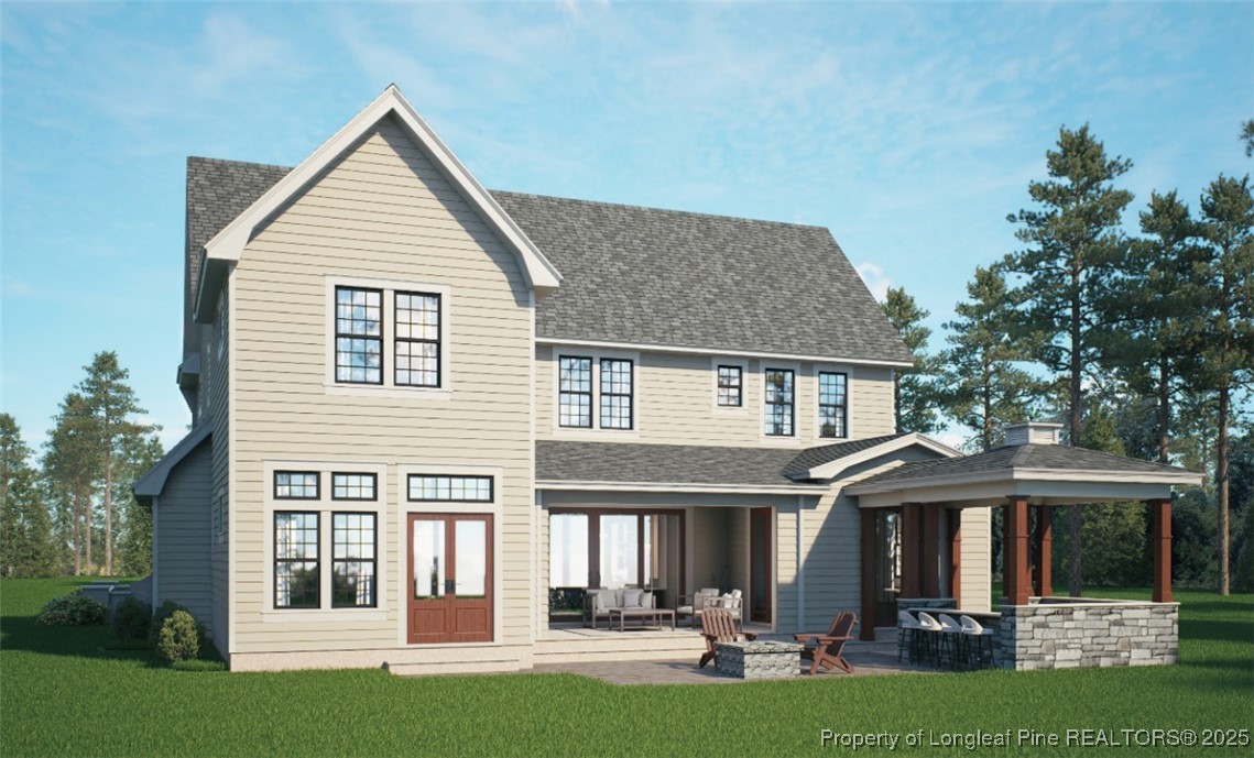 45 Beckett Ridge Pinehurst, NC 28374 - Photo 31 of 50 a front view of a house with yard porch and patio