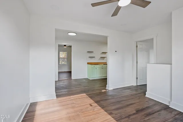 wooden floor in an empty room