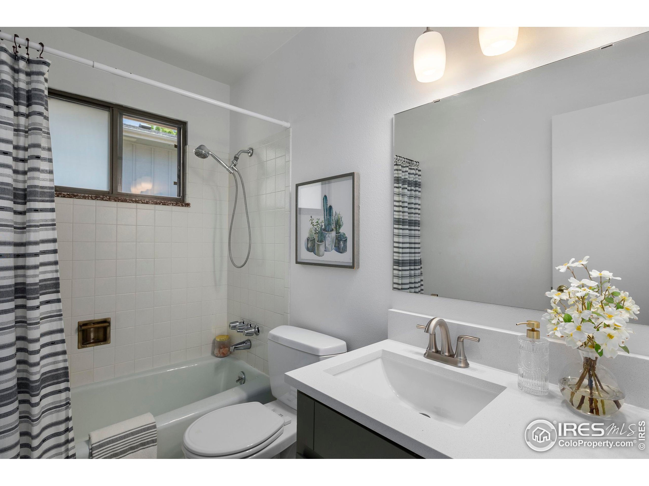 1917 South Lemay Avenue Fort Collins, CO 80525 - Photo 28 of 50 a bathroom with a sink a toilet and shower