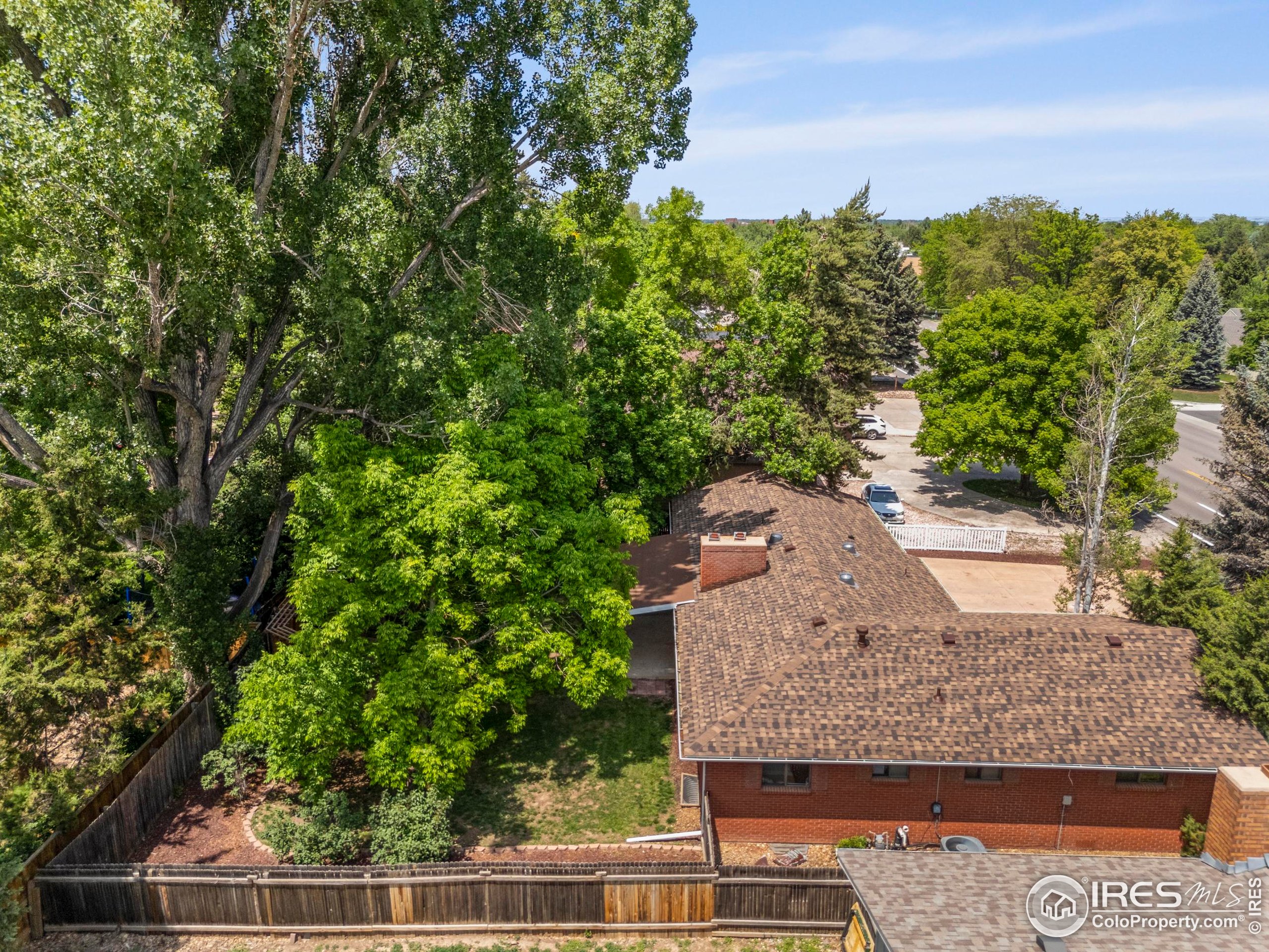 1917 South Lemay Avenue Fort Collins, CO 80525 - Photo 40 of 50 an aerial view of a house with a yard