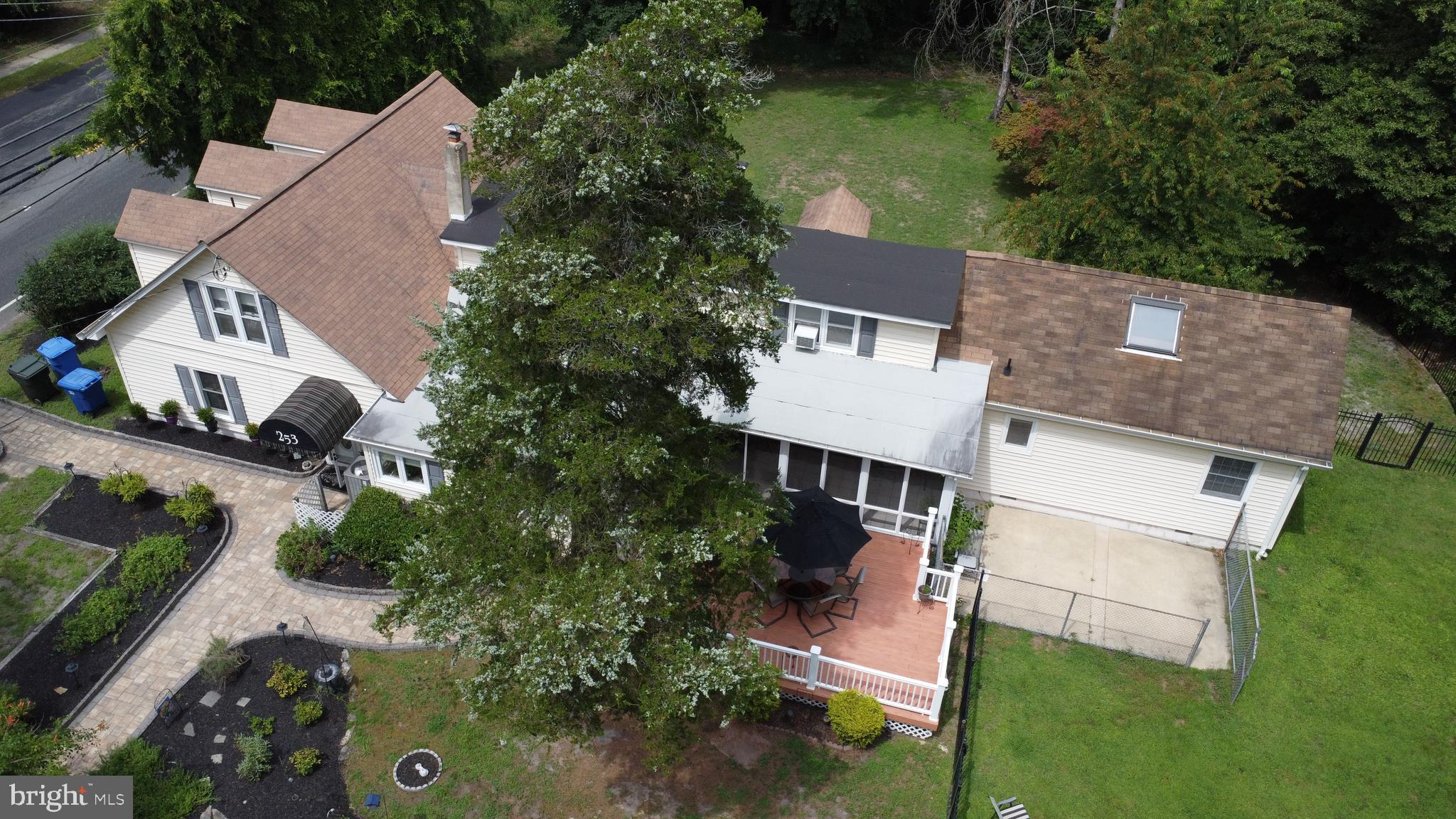 253 Hopewell Road Medford, NJ 08055 - Photo 43 of 50 an aerial view of a house with a garden