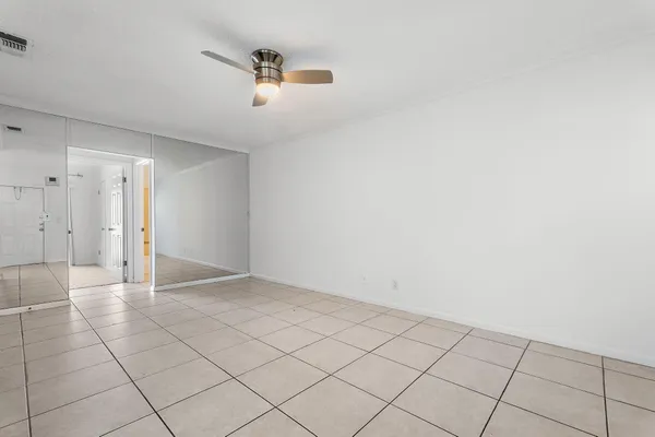 a view of an empty room