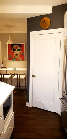a bathroom with a sink and shower
