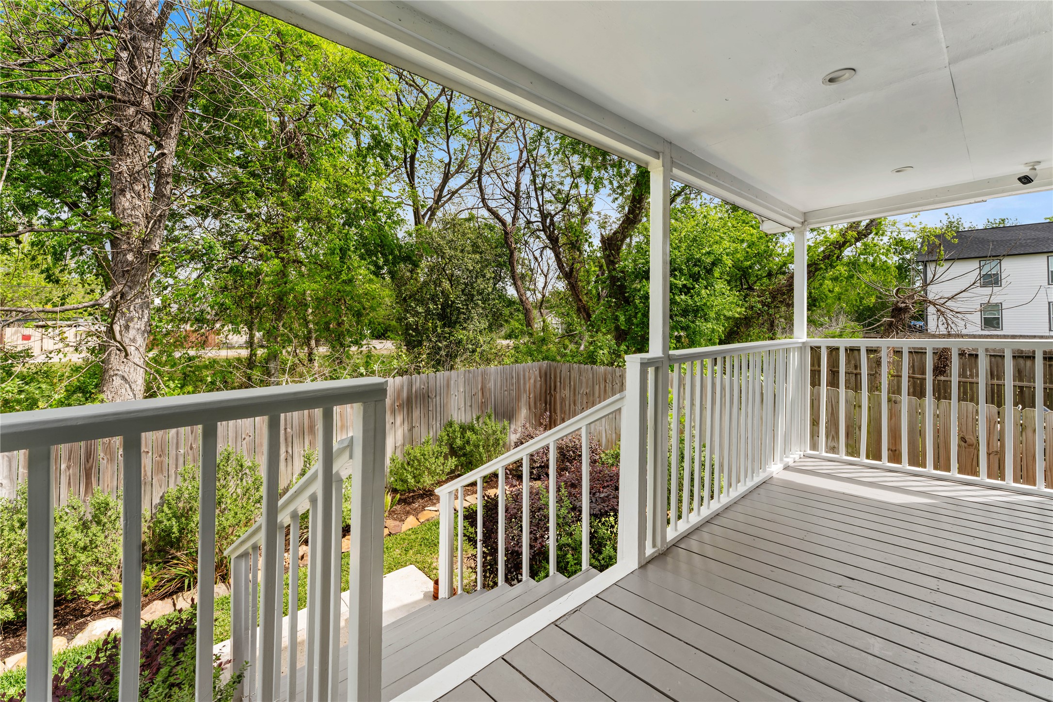 809 East 40th Street Houston, TX 77022 - Photo 25 of 27 Relax on your covered back patio, the perfect spot to start your day with a cup of coffee. This cozy outdoor space adds to the charm of this bungalow-style home in an unbeatable location.