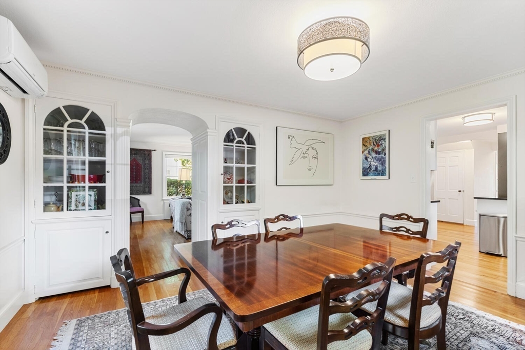 8 Monadnock Road Arlington, MA 02476 - Photo 9 of 37 a view of a dining room with furniture and chandelier