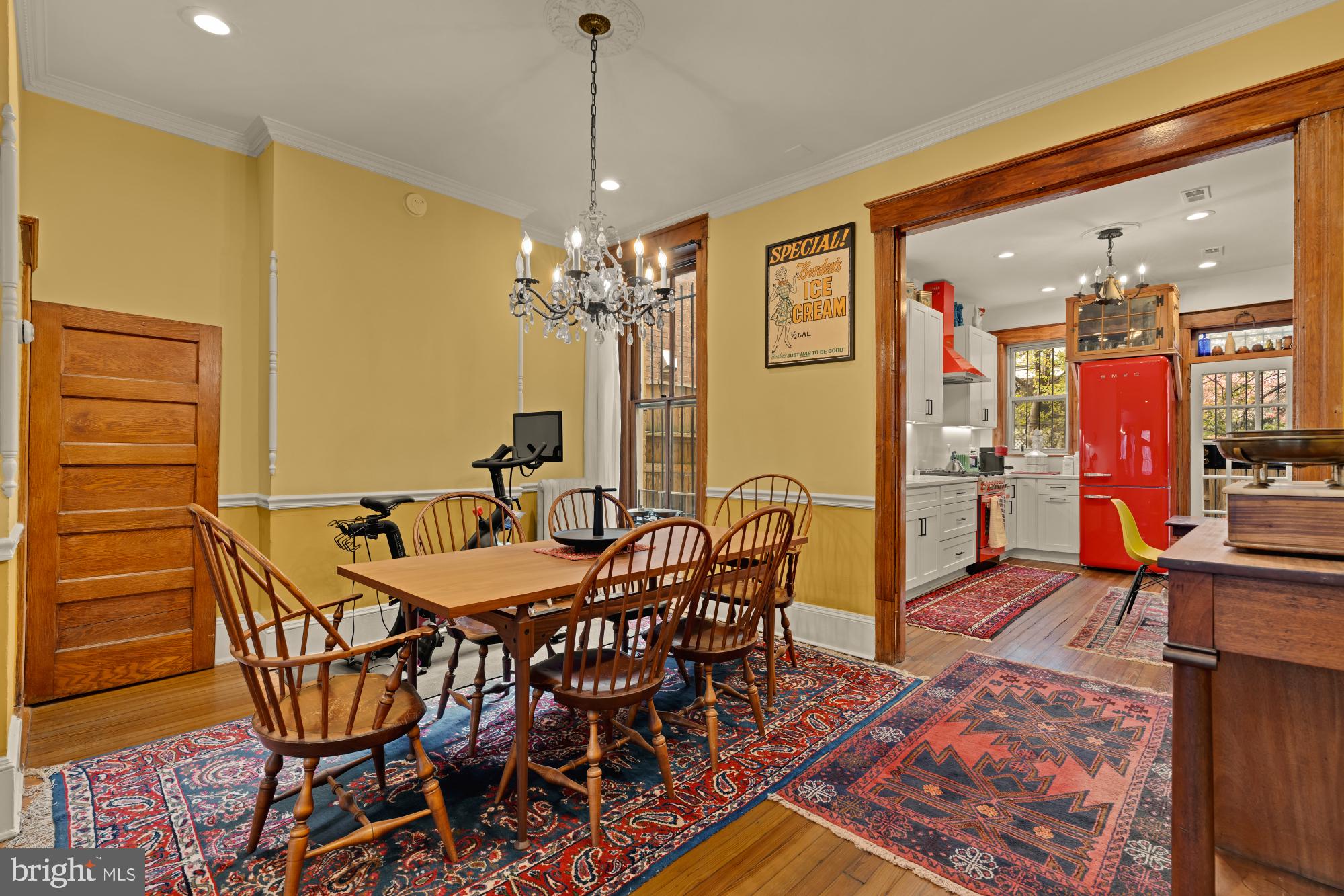 543 11th Street Southeast Washington, DC 20003 - Photo 10 of 41 a view of a dining room with furniture and chandelier