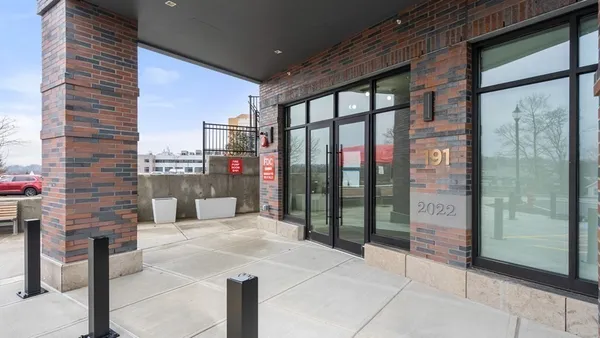 a building view with outdoor space