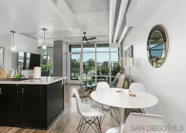 a very nice looking room with a large window