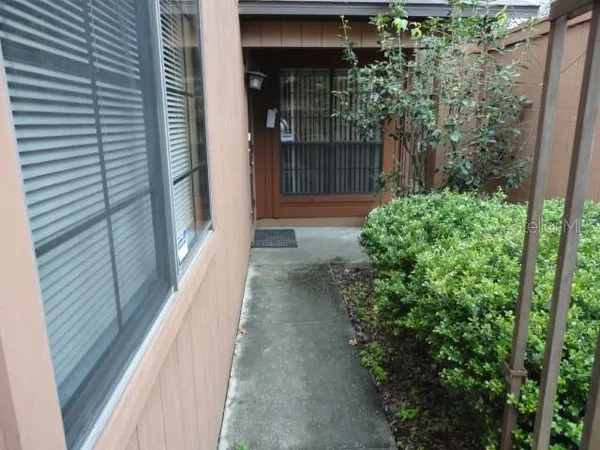 a view of a pathway of a house