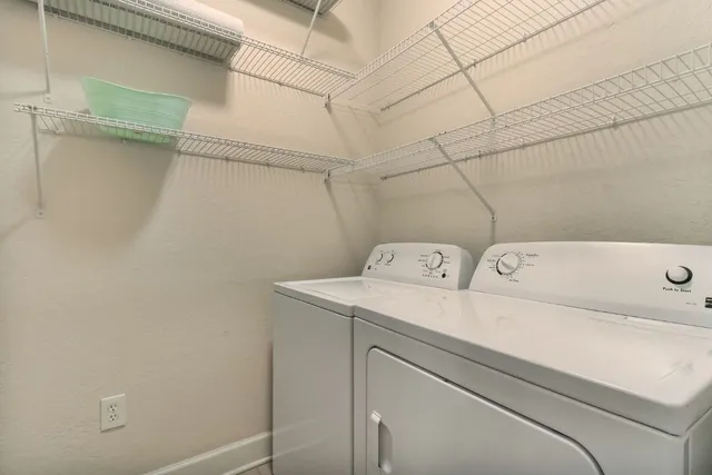 a view of a glass door with a glass door