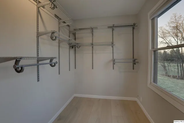 a view of a walk in closet