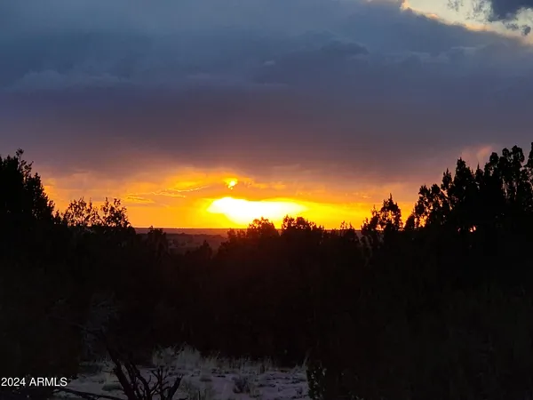 a view of sunset